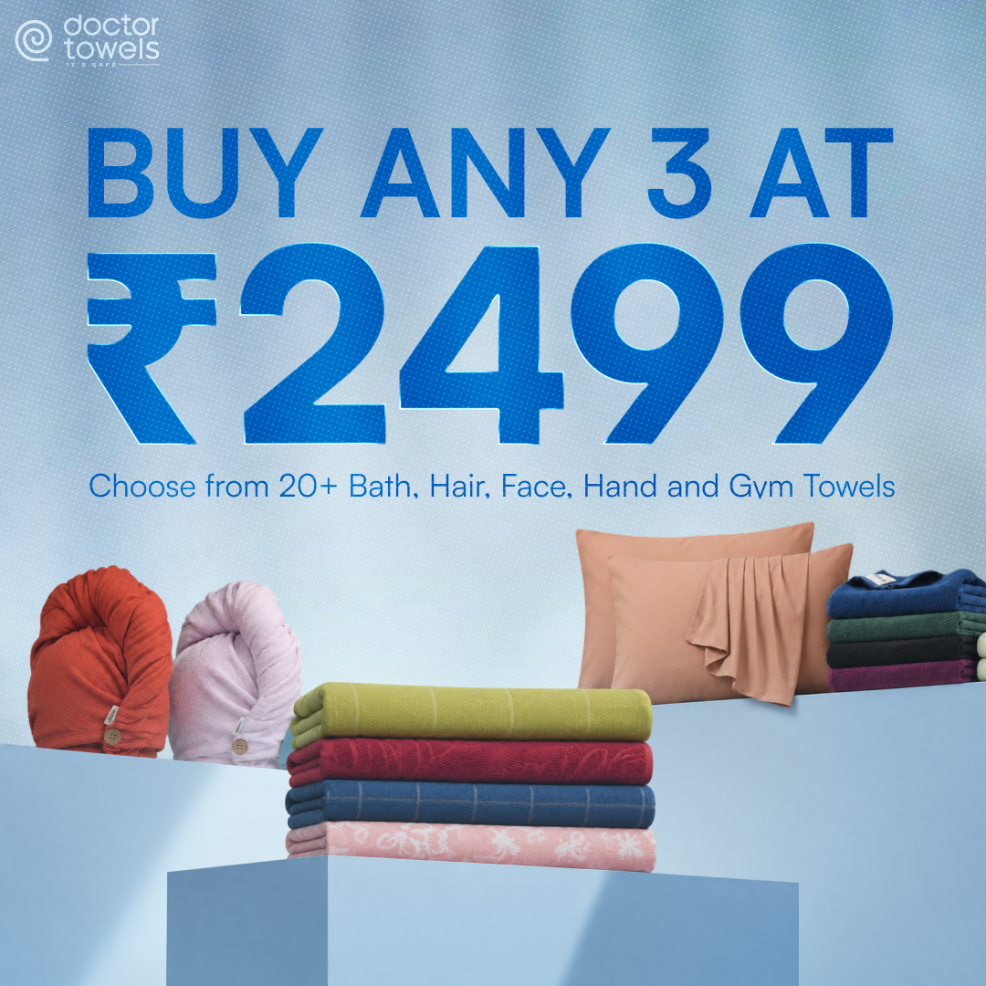 Buy 3 at ₹2,499 Doctor Towels bundle offer