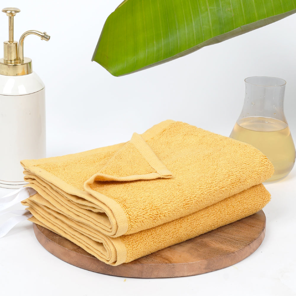Banana Terry Hand Towel | 40 x 60 cm | Pack of 2