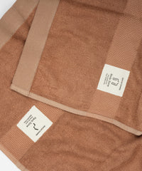 Banana Super light Weight Terry Bath Towels | 400 GSM | Pack of 2 - Biscotte Beige & Bombay Brown