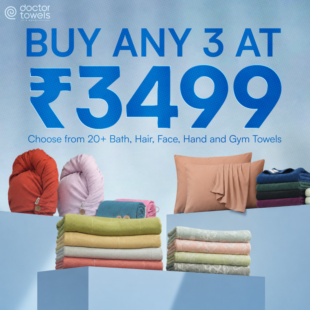 Buy 3 at ₹3,499 Doctor Towels bundle offer