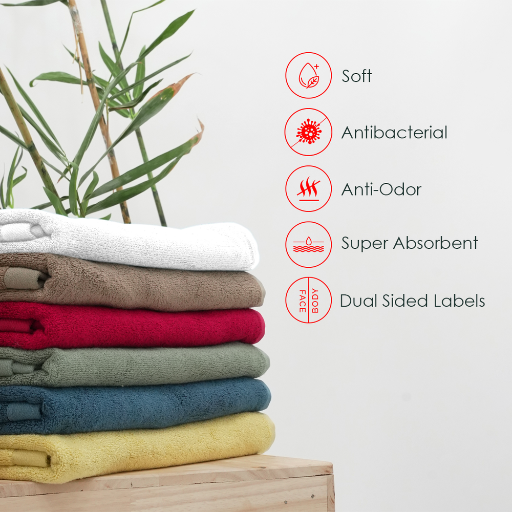 Bamboo Terry Bath Towel | 75x 150cm | Pack of 1