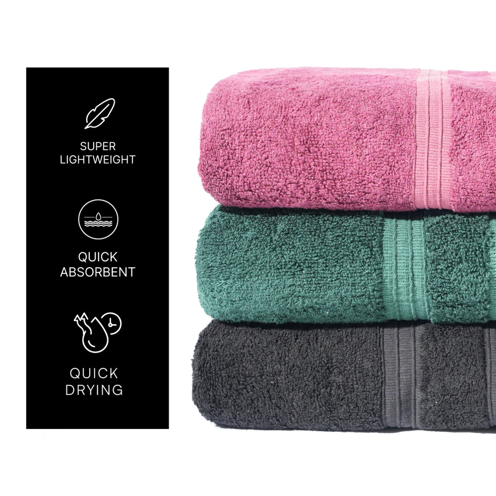 Bamboo Terry Towel (500 GSM) | 75 x 150 cm | Pack of 1