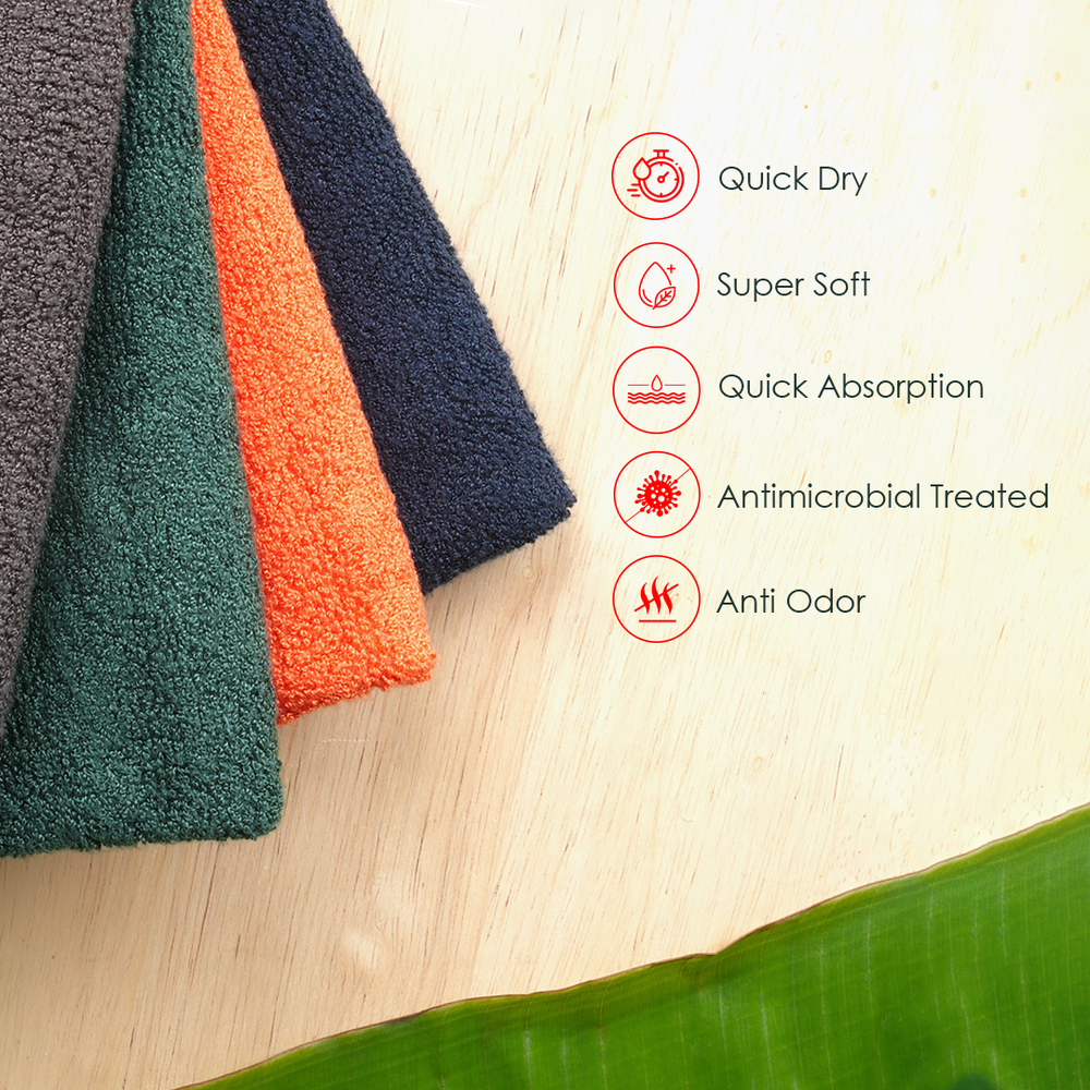 Banana X Cotton Hand Towel | 40 x 60 cm | Pack of 2