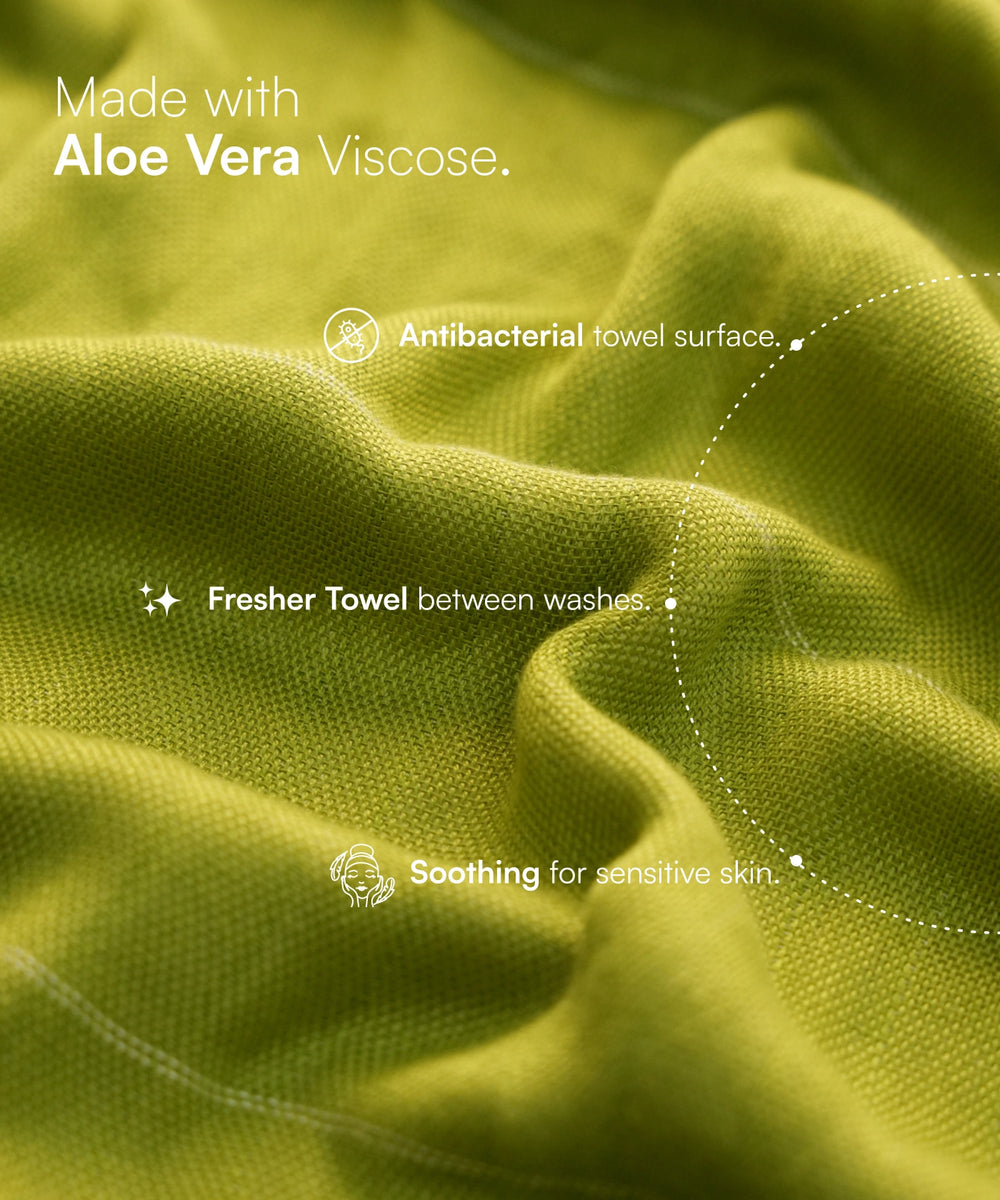 Aluvera Double Cloth Bath Towel | 330 GSM | 75 x 150 cm