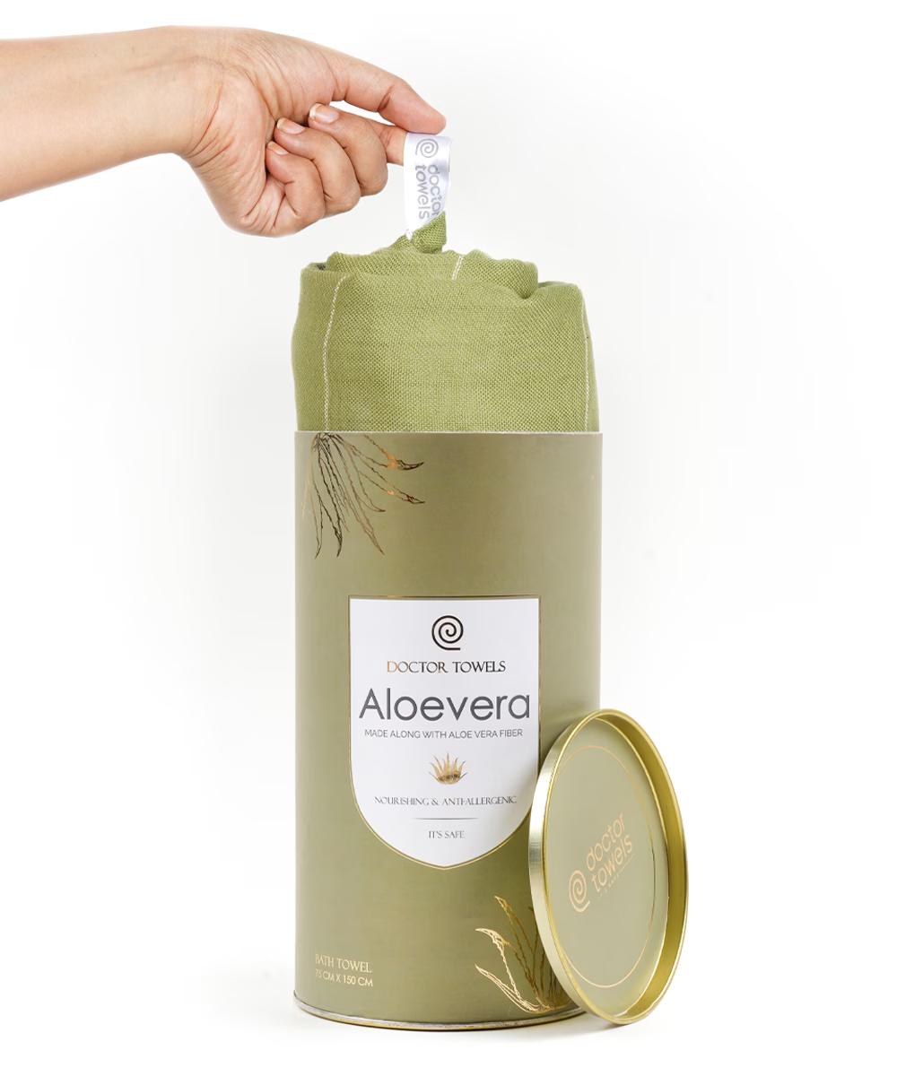 Aloevera Double Cloth Bath Towel – Gifting Canister