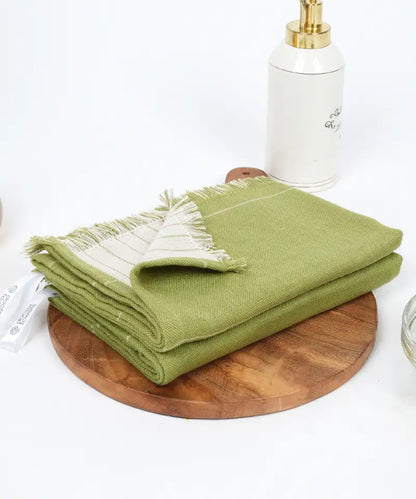 Aluvera Double Cloth Hand Assorted Towels | 40 X 60 cm | 330 GSM | Pack of 4