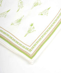 Aluvera Hand kerchief | Aloegreen and Mirage Blue combo | 40 X 40 cm | Pack of 4