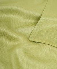 Close-up of green fabric with a textured surface