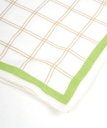 Aluvera Hand kerchief | geometric texture | 40 X 40 cm | Pack of 6
