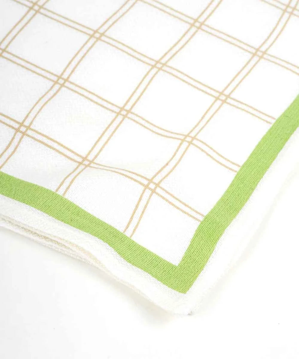 Aluvera Hand kerchief | Aloegreen | 40 X 40 cm | Pack of 4