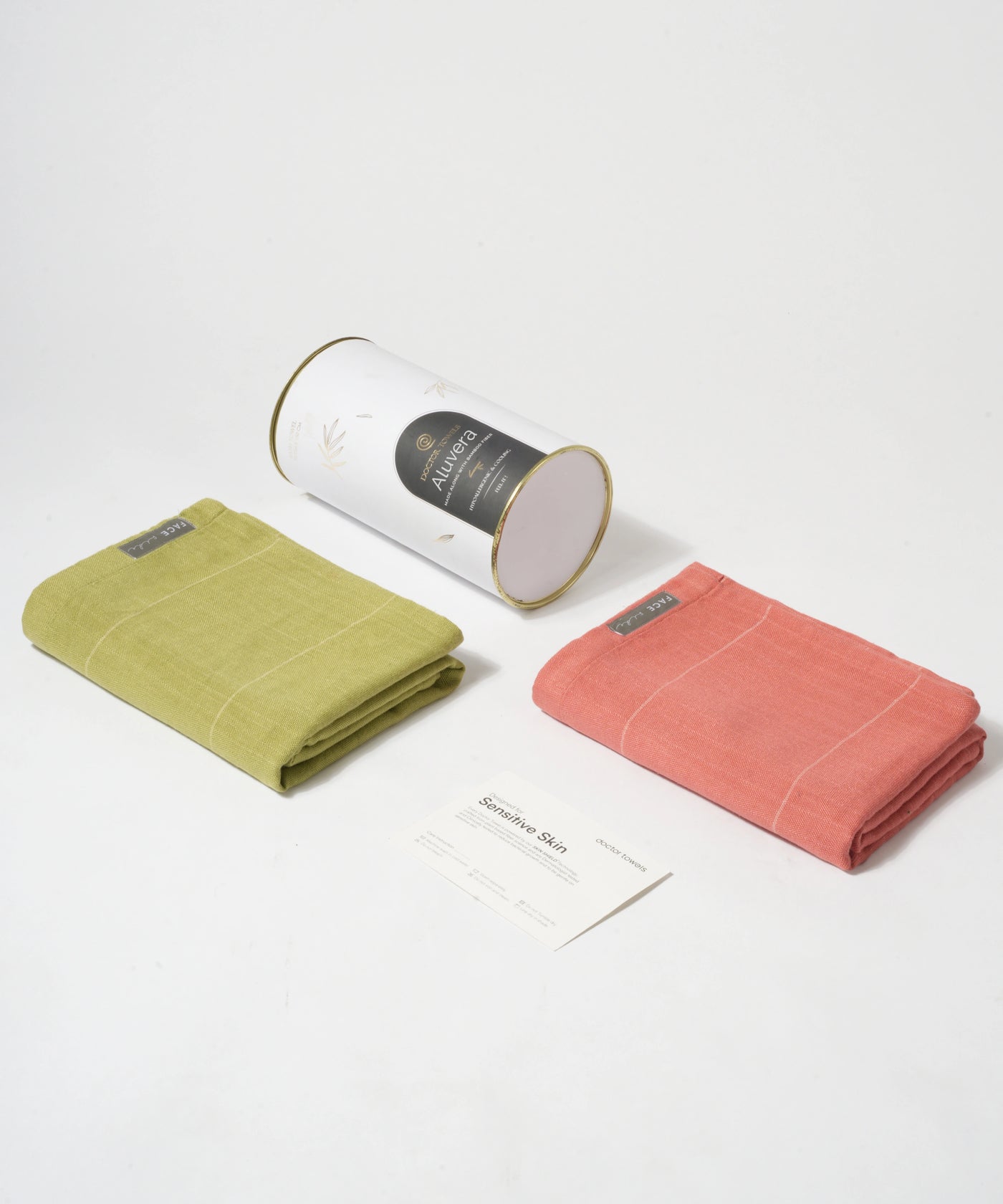 Aluvera Bath Towels | Pack of 2 | 75 x 150 cm - Sunset Gold & Forsted Grey