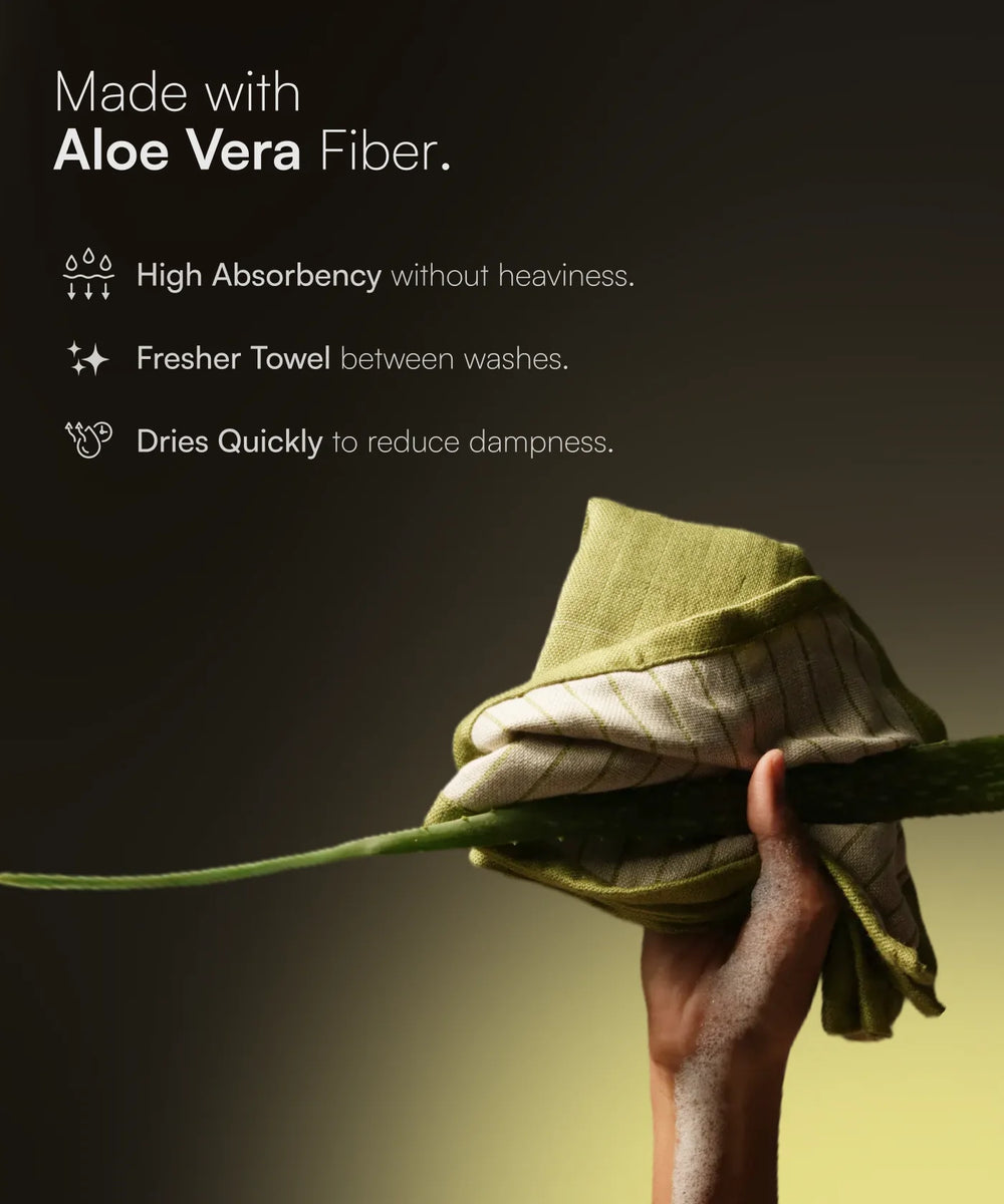 Aluvera Double Cloth Face Towel | 330 GSM | 30 x 30 cm | Pack of 2