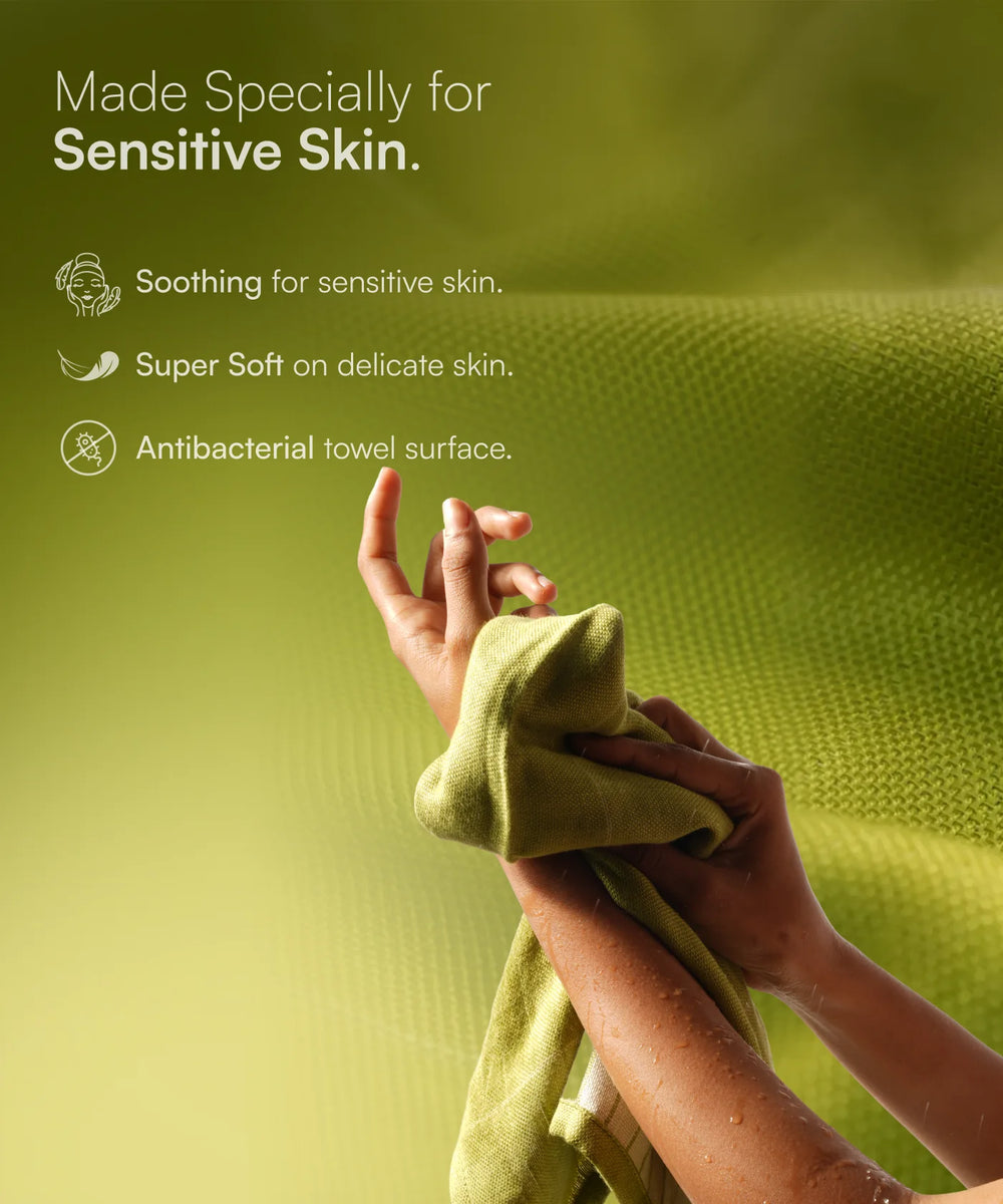 Aluvera Double Cloth Hand Towel - 330 GSM , 40 X 60 cm - Pack of 2