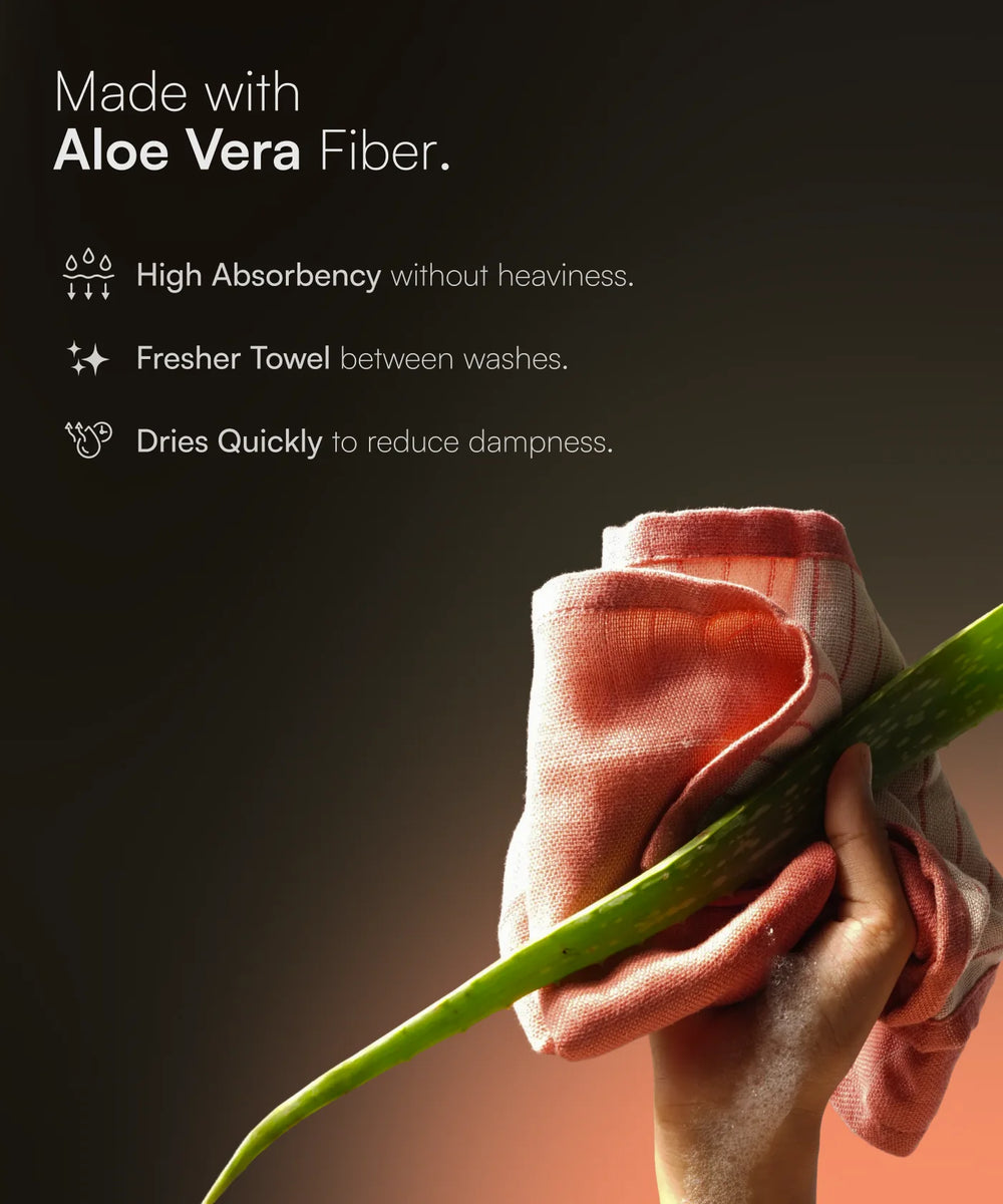 Aluvera Double Cloth Face Towel | 330 GSM | 30 x 30 cm | Pack of 2