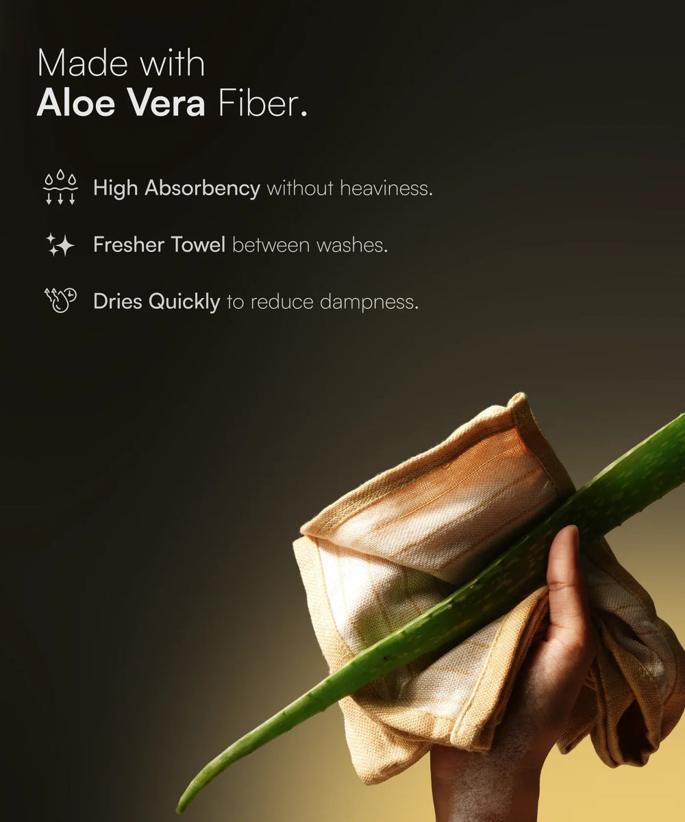 Aluvera Double Cloth Face Towel | 330 GSM | 30 x 30 cm | Pack of 2