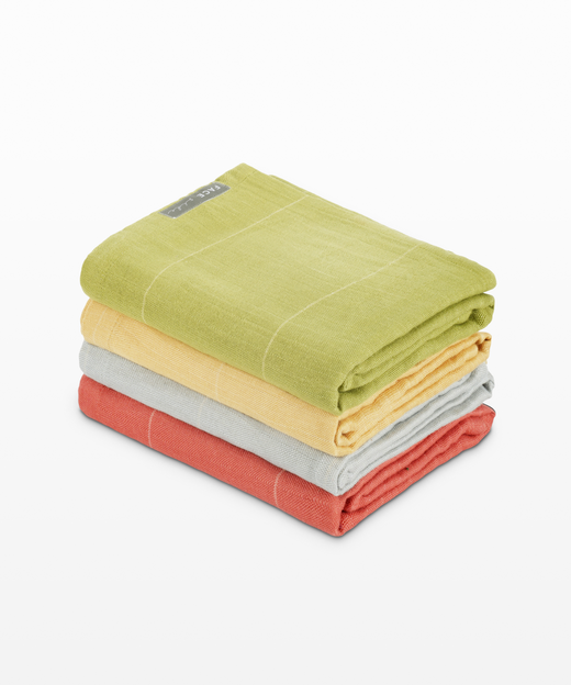 Aluvera Double Cloth Bath Towels | 330 GSM | 75 x 150 cm | Pack of 4