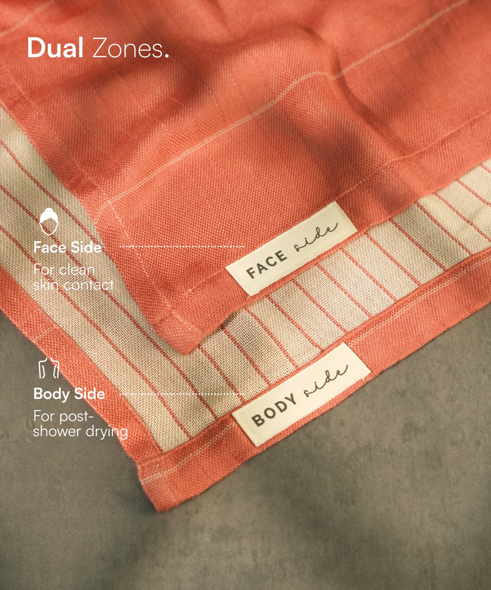 Aluvera Double Cloth Bath Towel | 330 GSM | 75 x 150 cm