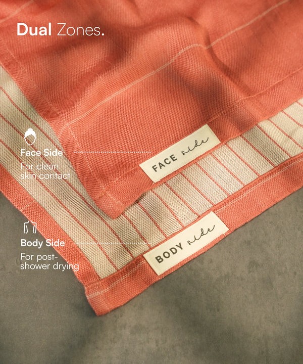 Aluvera Double Cloth Bath Towel | 230 GSM | 75 x 150 cm