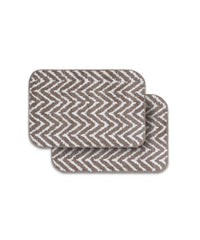 Arrow Printed Bath Mat | Simply Taupe Color | Pack of 2