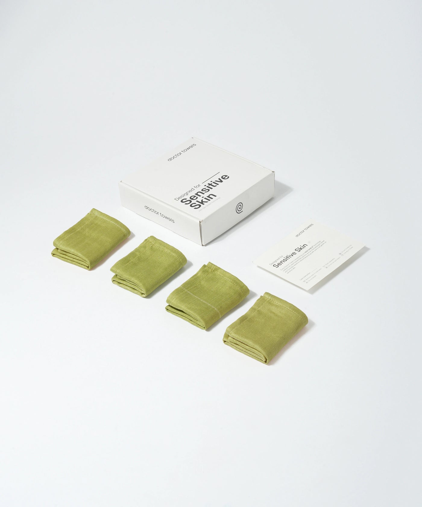 Aluvera Double Cloth Face Towel | 330 GSM | 30 x 30 cm | Pack of 4