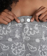 Banana Jacquard Floral Body Wrap