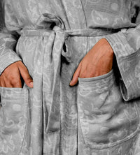 Banana Jacquard Floral Bathrobe