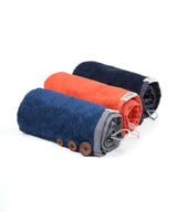 Banana Terry Hair Assorted Towel | 25 x 65 x 5 cm | 550 GSM | Pack of 3