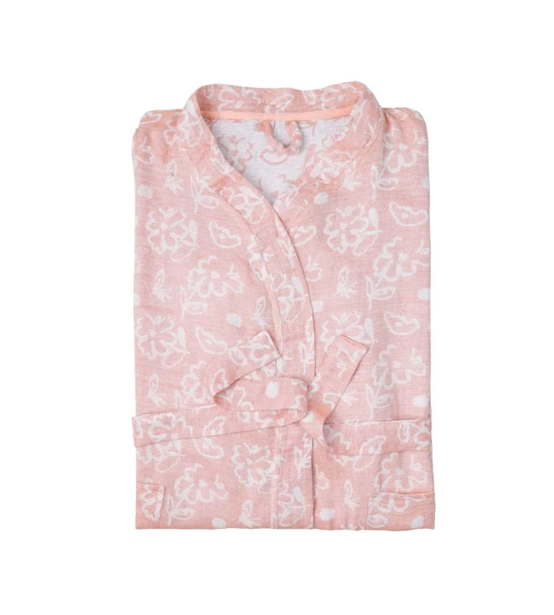 Banana Jacquard Floral Bathrobe