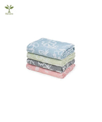 Banana Jacquard Floral Assorted Hand Towel | 40 X 60 cm | Pack of 4