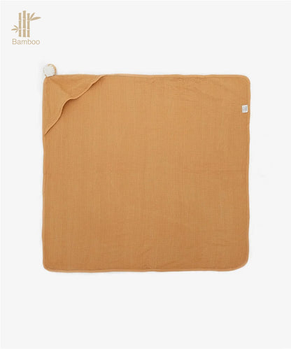 Bamboo Waffle Hooded Baby Towel