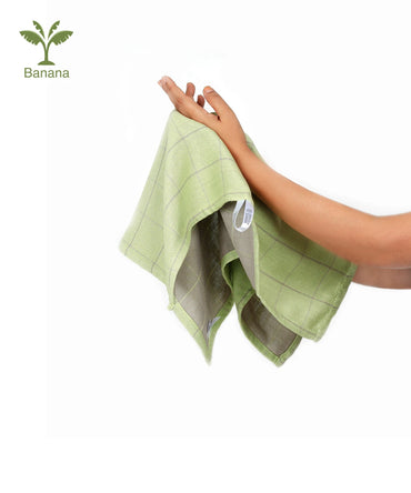 Banana Double Cloth Hand Assorted Towel | 40 X 60 cm | 330 GSM | Pack of 4