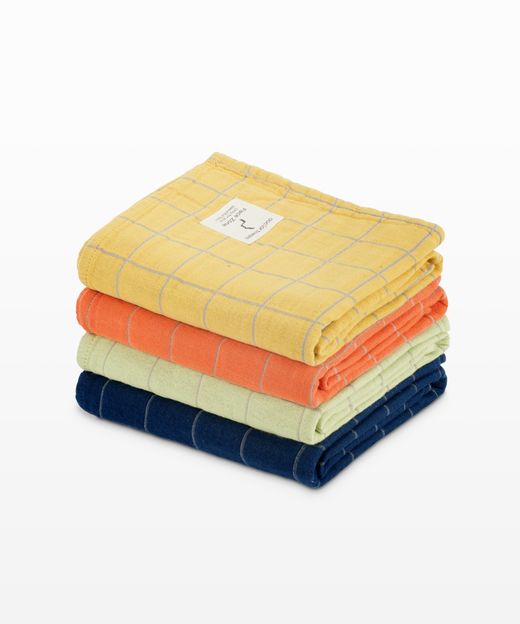 Banana Double Cloth Bath Towels | 330 GSM | 75 X 150 cm | Pack of 4