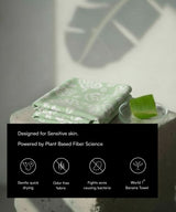 Banana Jacquard Floral Bath Towel - 210 GSM, 75 x 150 cm