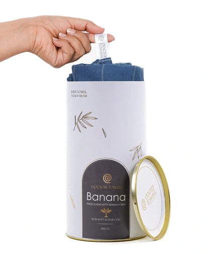 Banana Double Cloth Bath Towel | 75 x 150 cm - Gifting Canister