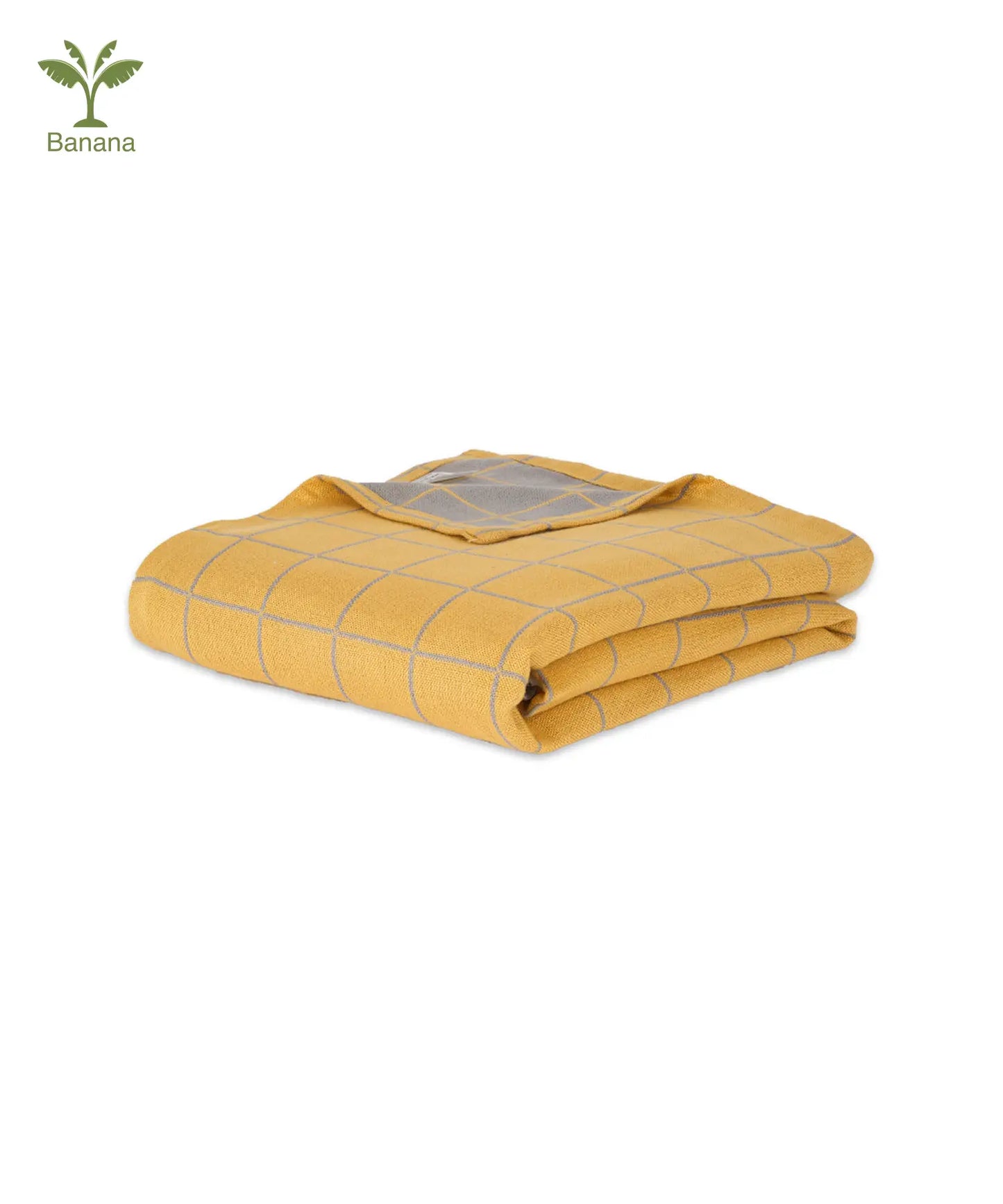 Banana Double Cloth Bath Towel | 330GSM | 75 X 150 cm