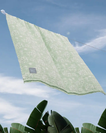 Best of Banana Bath Towel Pack of 2 - Green Combo | 75 x 150 cm