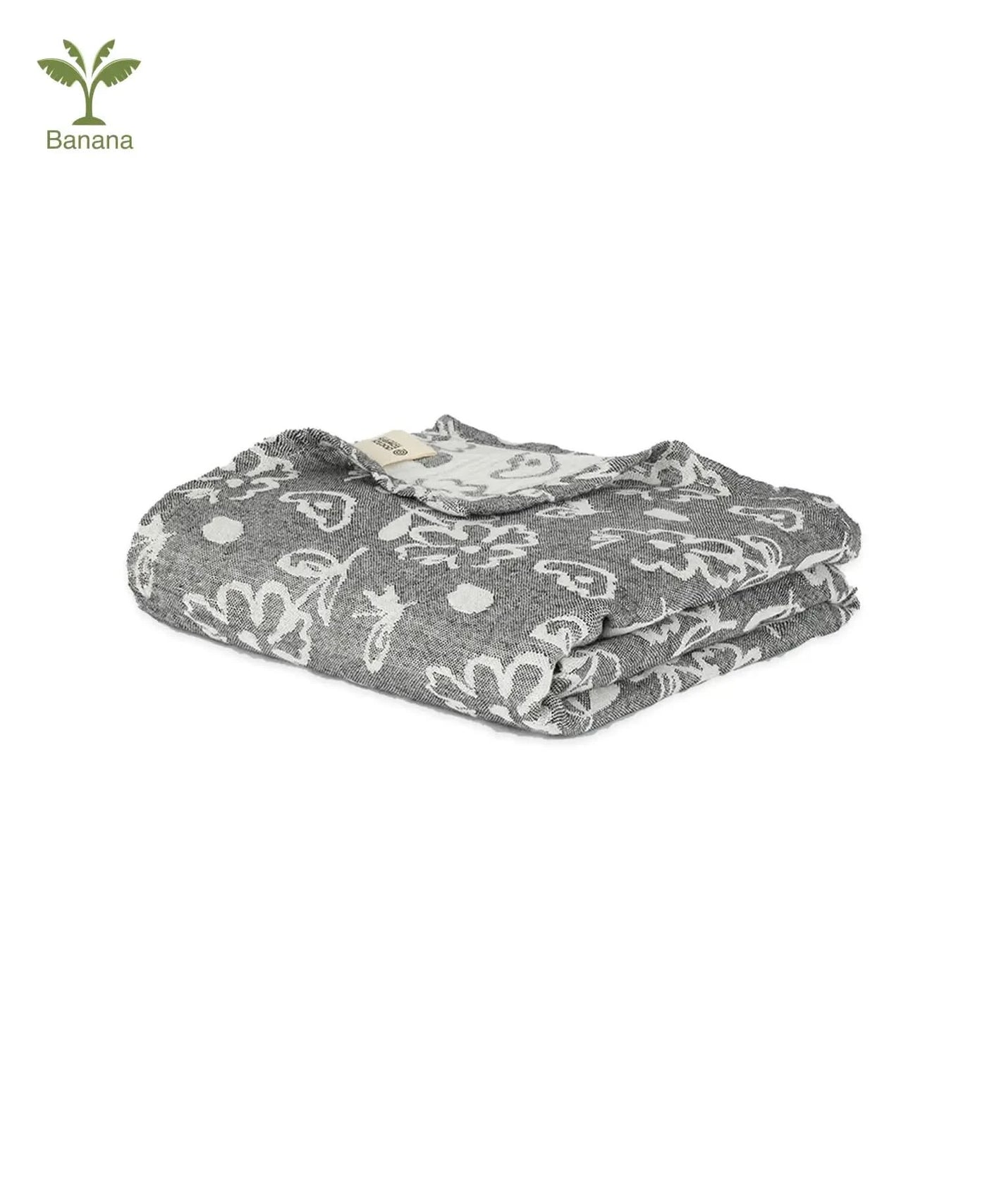 Banana Jacquard Floral Bath Towel | 210 GSM | 75 x 150 cm