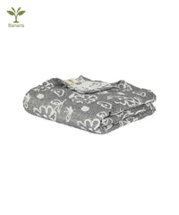 Banana Jacquard Floral Bath Towel | 210 GSM | 75 x 150 cm