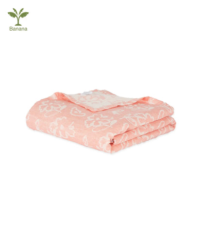 Banana Jacquard Floral Bath Towel | 210 GSM | 75 X 150 cm