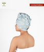 Banana Jacquard Floral Hair Towel | 350GSM |  25cm x 65cm x 5 cm