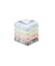 Banana Jacquard Floral Assorted Face Towel | 210 GSM | 30 X 30 cm | Pack of 4