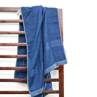 Banana Super Light Weight Terry Bath Towels | 400 GSM | Pack of 2 - Delicate Blue & French Blue