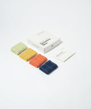 Banana Double Cloth Face Assorted Towel  | 330 GSM | 30 X 30 cm |  Pack of 4