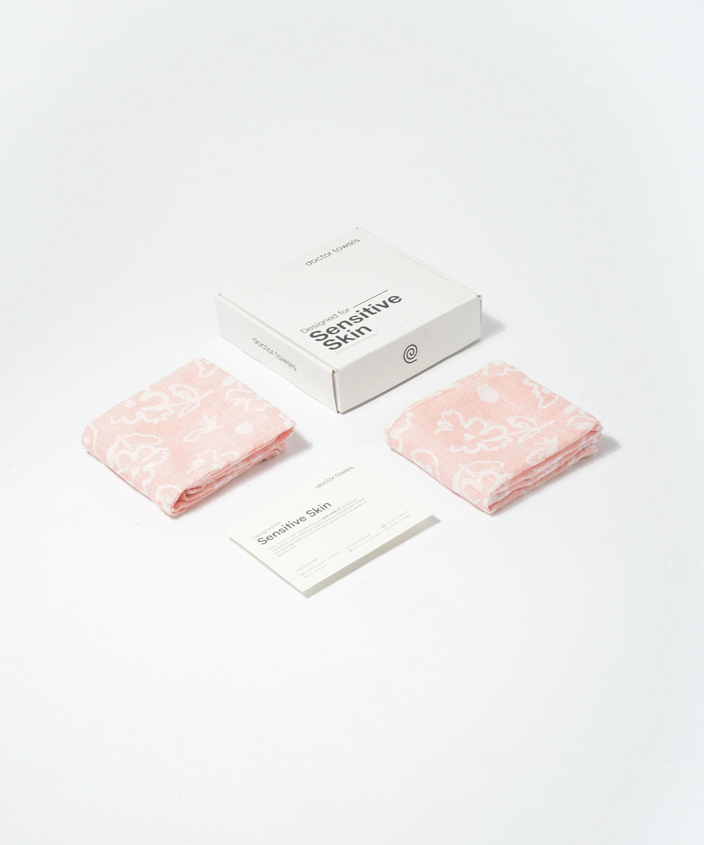Banana Jacquard Floral Hand Towel Pack of 2 | 210 GSM | 40x60 cm | Pack of 2