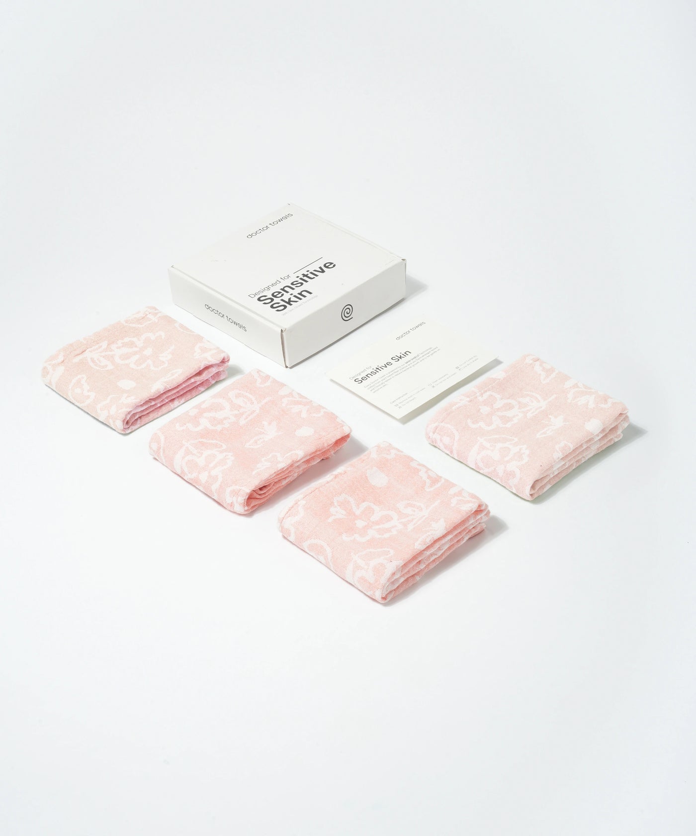 Banana Jacquard Floral Hand Towel | 210 GSM | 40 x 60 cm | Pack of 4
