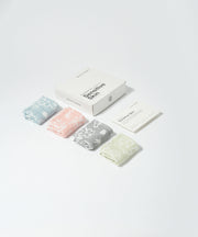 Banana Jacquard Floral Assorted Face Towel | 210 GSM | 30 X 30 cm | Pack of 4