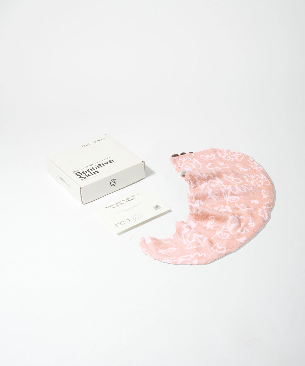 Banana Jacquard floral Hair Towel | 210 GSM | 25cm x 65cm x 5cm