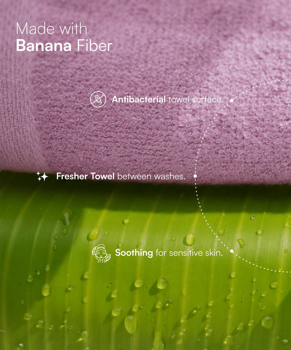 Banana Super Light Weight Terry Towels | 400 GSM | 75 x 150 cm