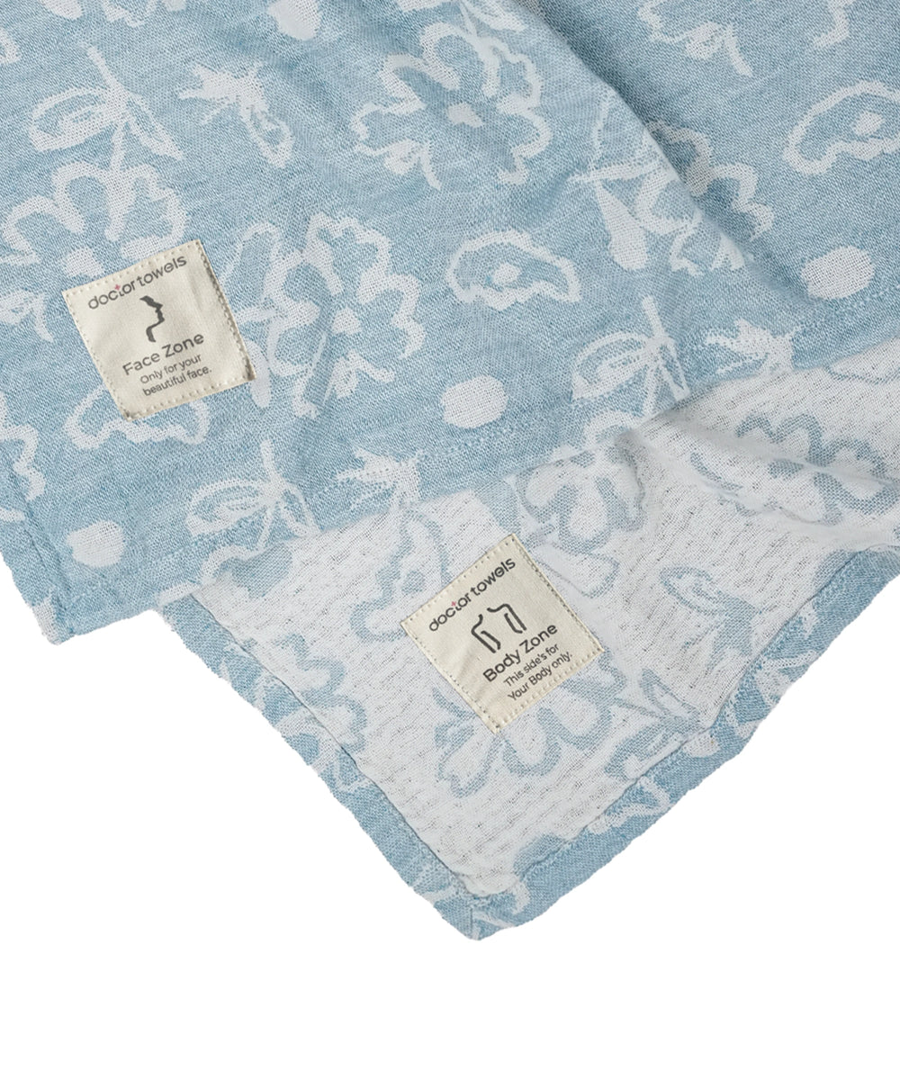 Banana Bath Towels - Blue Combo | Pack of 2 | 75 x 150 cm - Celebration Canister