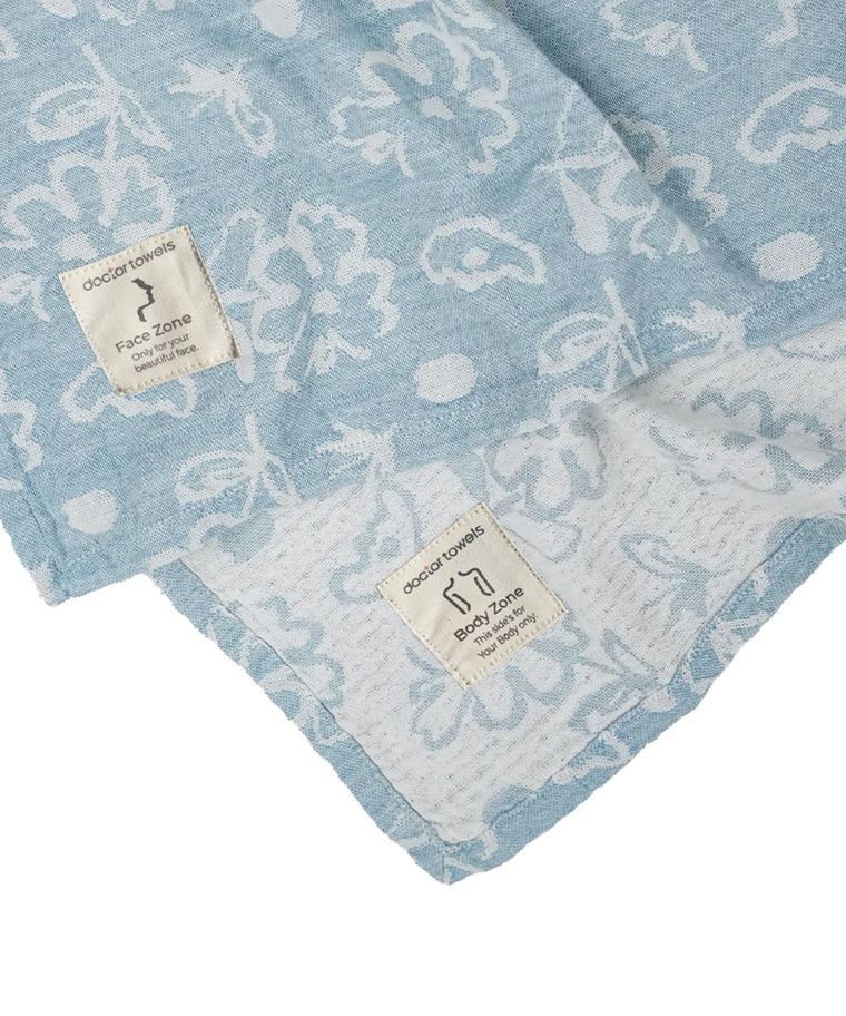 Banana Bath Towels - Blue Combo | Pack of 2 | 75 x 150 cm - Celebration Canister